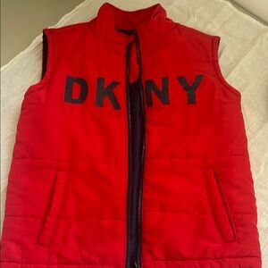 DKNY Vibrant Red Sleeveless Vest